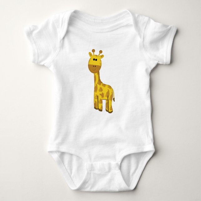 Cute Giraffe Bodykoste T Shirt (Framsida)