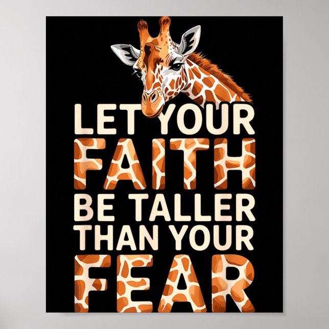 Cute Giraffe Design For Men Women Adult Safari Gir Poster (Framsidan)