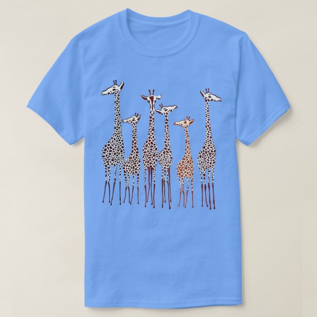 Cute Giraffe Djur älskare Funny Nature Älskare Man T Shirt (Design framsida)