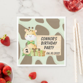 Cute Giraffe för Småbarn Pappersservett