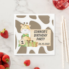 Cute Giraffe för Småbarn Pappersservett