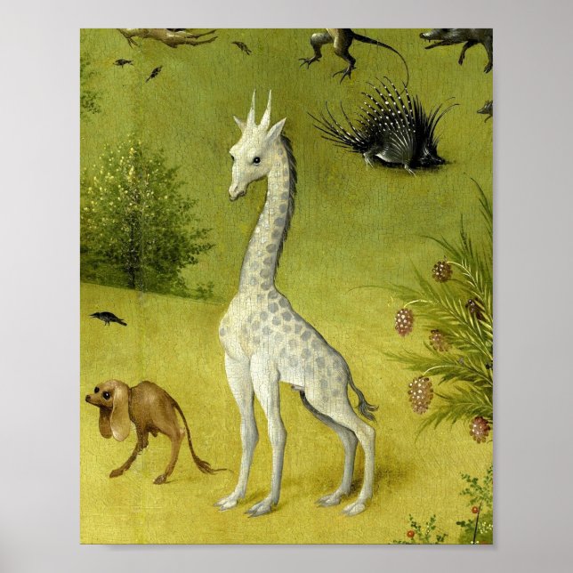 Cute Giraffe Garden - Bochs innersta glädje Poster (Framsidan)