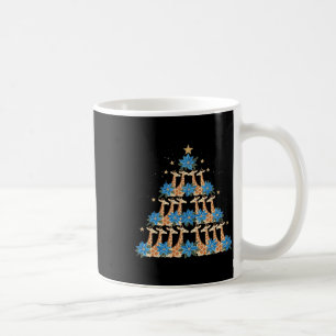 Cute Giraffe Julgran Giraffe Älskare Julafton Ho Kaffemugg
