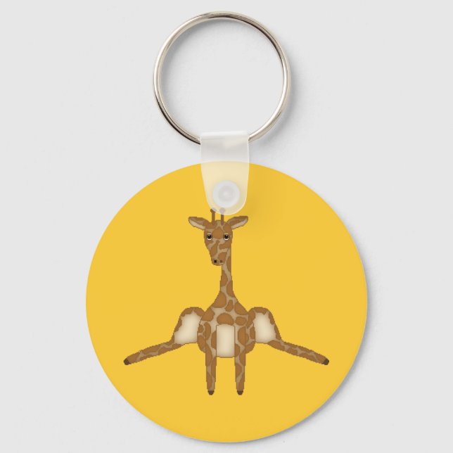 Cute Giraffe Keychain Nyckelring (Framsida)