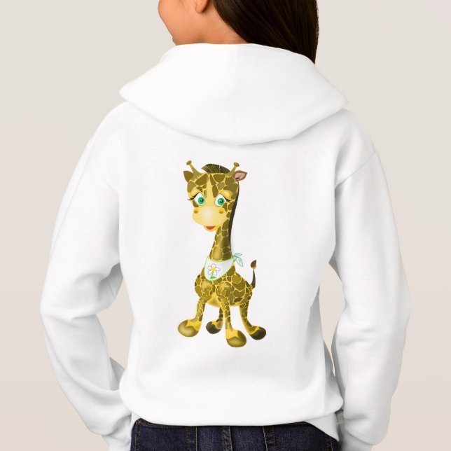 Cute Giraffe Kids' Hoodie T Shirt (Baksida)