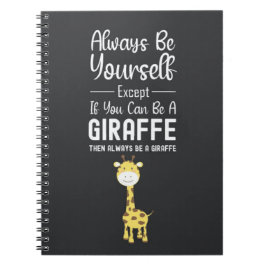 Cute Giraffe Lover Gifts Animals Funny Humor Anteckningsbok