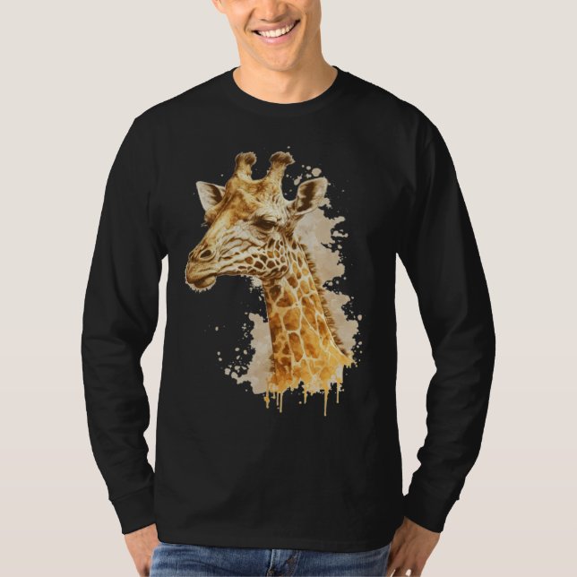 Cute Giraffe Men Women Kids  1 T Shirt (Framsida)