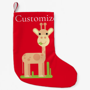 Cute Giraffe Munching Thunder_Cove Liten Julstrumpa