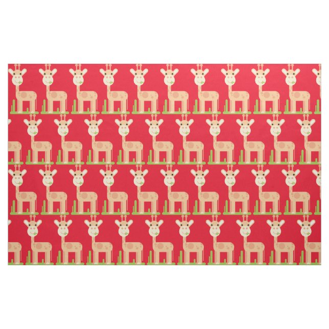 Cute Giraffe Munching Thunder_Cove Tyg (Fat Quarter)