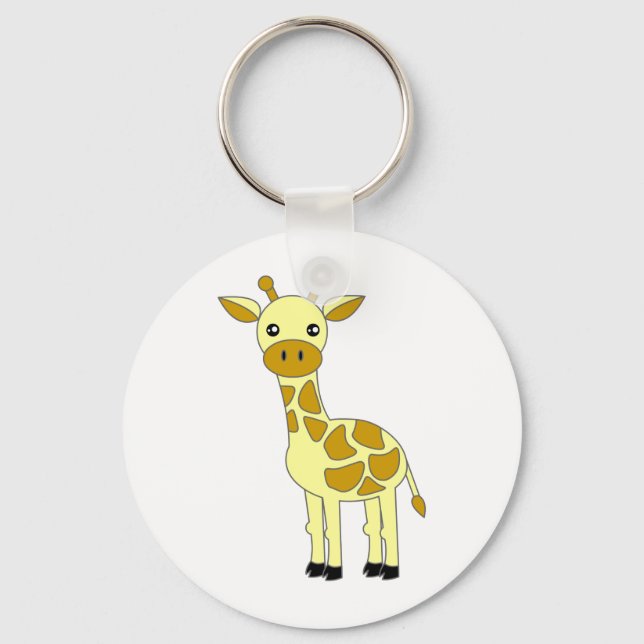 Cute Giraffe Nyckelring (Framsida)
