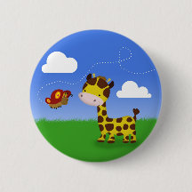 Cute Giraffe och Butterfly