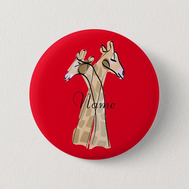 Cute Giraffe par Thunder_Cove Knapp (Framsida)