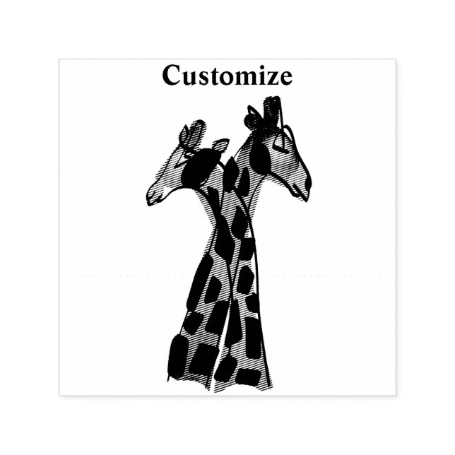 Cute Giraffe par Thunder_Cove Självfärgande Stämpel (Design)