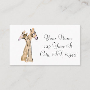 Cute Giraffe par Thunder_Cove Visitkort