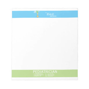 Cute Giraffe Pediatrician/Pediatrician Anteckningsblock