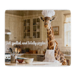 Cute Giraffe Personlig Glass Clearboard