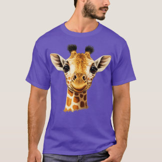 Cute Giraffe Porträtt T Shirt