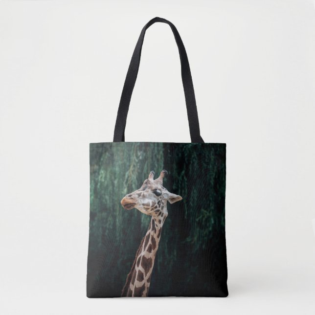 CUTE GIRAFFE PORTRÄTT TYGKASSE (Framsida)