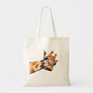 Cute Giraffe Porträtt Tygkasse