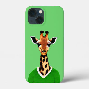 Cute Giraffe som bar en Grönt sötare