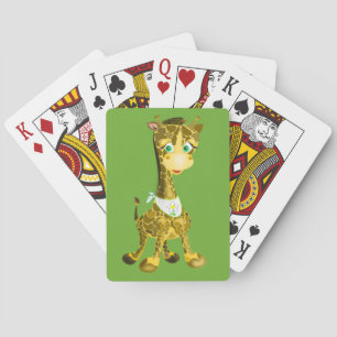 Cute Giraffe-spelkort Casinokort