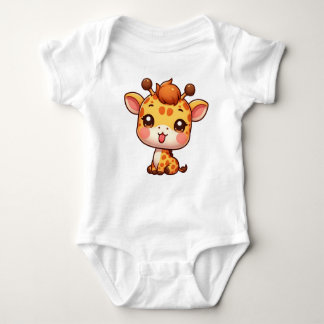 Cute Giraffe Stickar Tunga T Shirt
