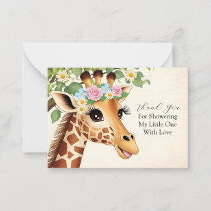 Cute Giraffe Tack Anteckningskort