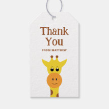 Cute giraffe. Tack för Safari Zoo-födelsedag