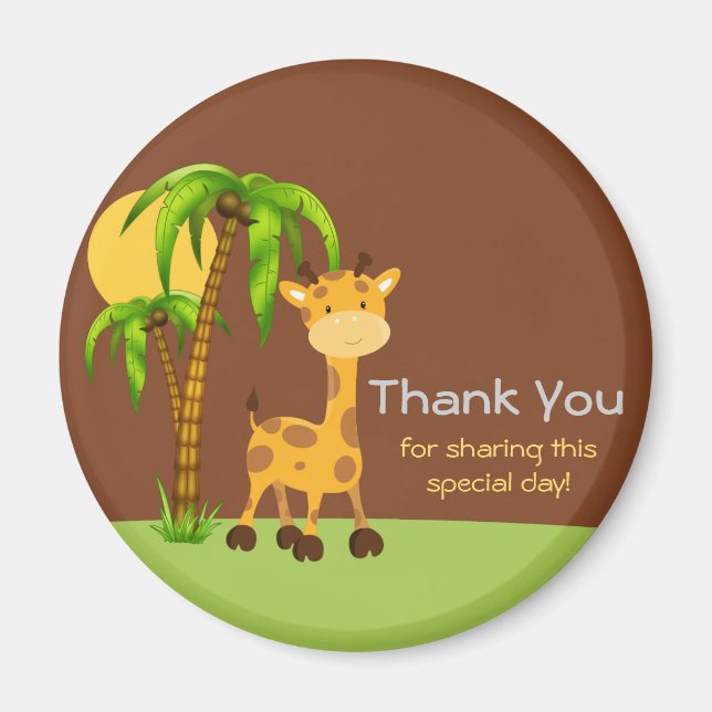 Cute Giraffe Tack Magnet (Framsidan)