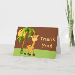 Cute Giraffe - tackkort