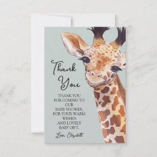 Cute Giraffe - tackkort Tack Kort