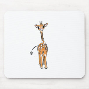 Cute giraffe teckning musmatta