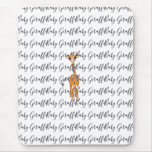 Cute giraffe teckning, safari-djur musmatta