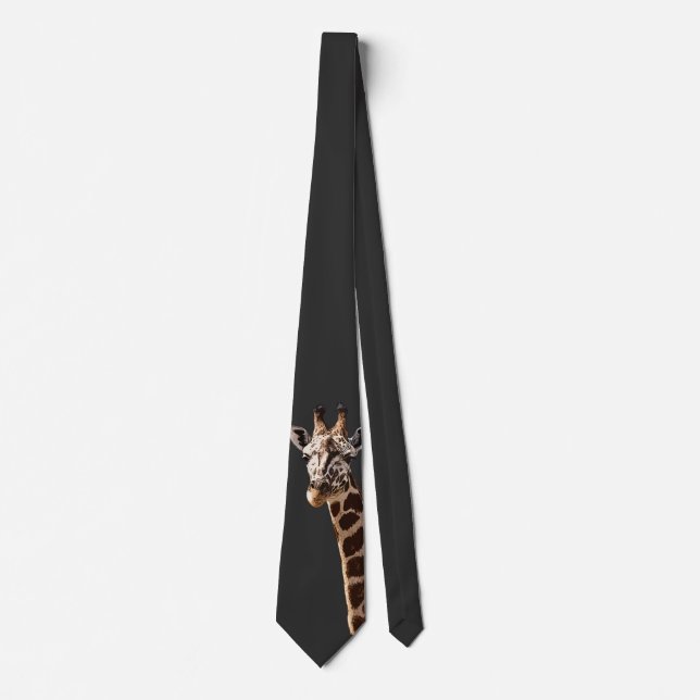 Cute Giraffe Tittar på dig! Slips (Framsida)