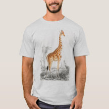 Cute giraffe vild african animal manar T-Shirt