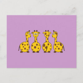 Cute Giraffe, Vild Animal Vykort