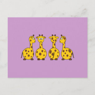 Cute Giraffe, Vild Animal Vykort