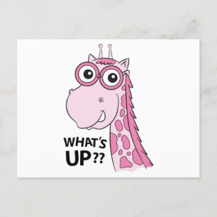 Cute giraffe vykort
