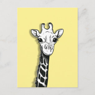 Cute Giraffe Vykort