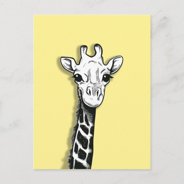 Cute Giraffe Vykort (Framsida)