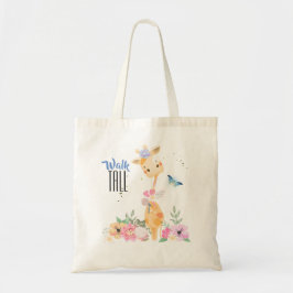 Cute Giraffe Walk Tall Typography Tygkasse