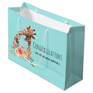 Cute Giraffe Watercolor Mamma & Baby Grattiss