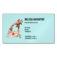 Cute Giraffe Watercolor Mamma & Baby