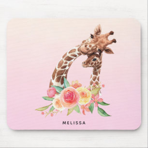 Cute Giraffe Watercolor Mamma & Baby Musmatta