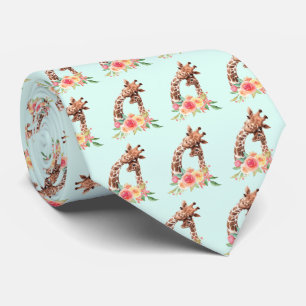 Cute Giraffe Watercolor Mamma & Baby Slips