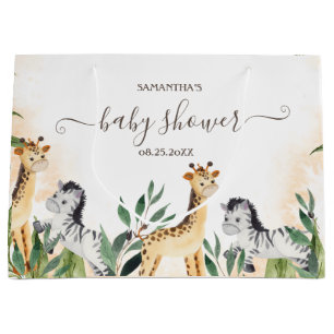 Cute Giraffe,Zebra Löv Baby Shower