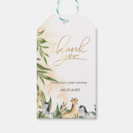 Cute Giraffe,Zebra Löv Baby Shower Presentetikett