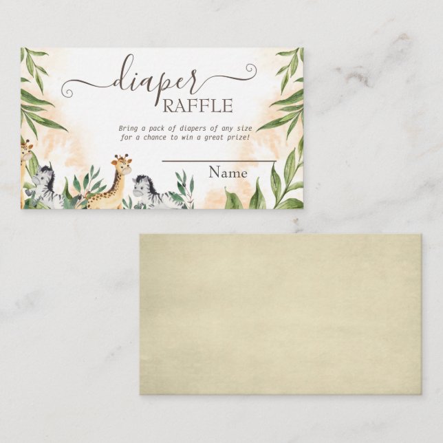 Cute Giraffe,Zebra Löv Tilläggskort (Fram/baksida)