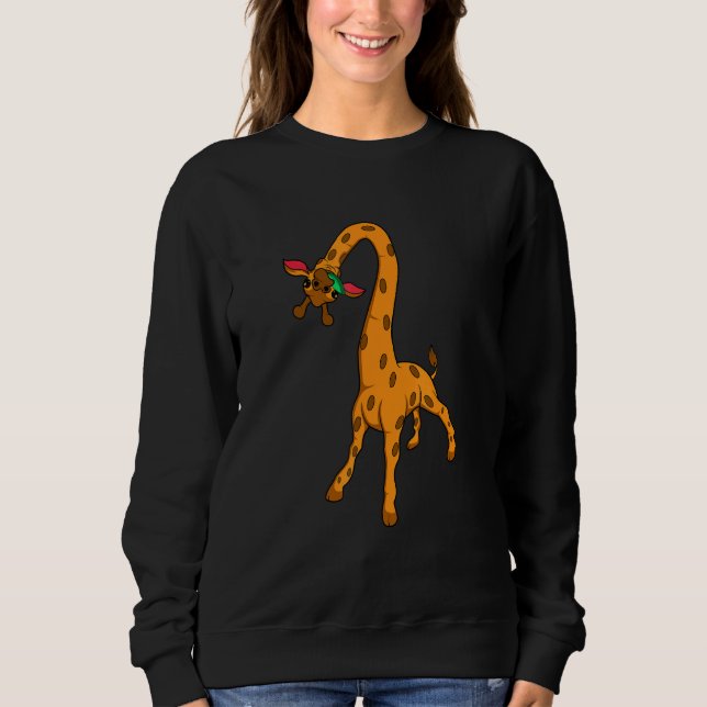 Cute Giraffe Zookeeper T Shirt (Framsida)
