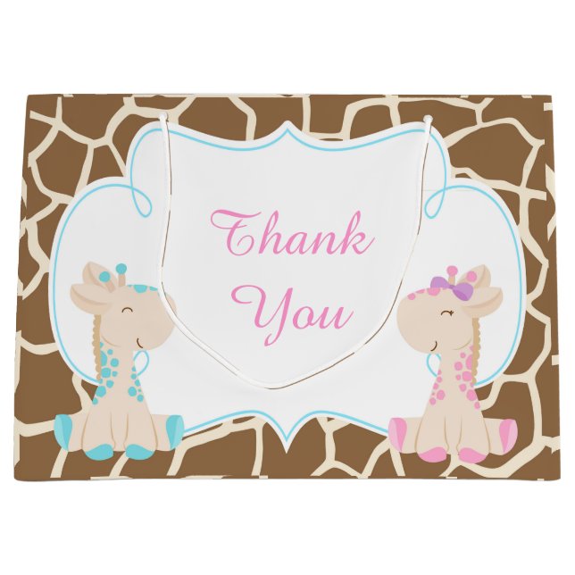 Cute Giraffes Baby Shower Tack (Framsidan)